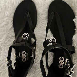New without tags GBG black sandals size 9M